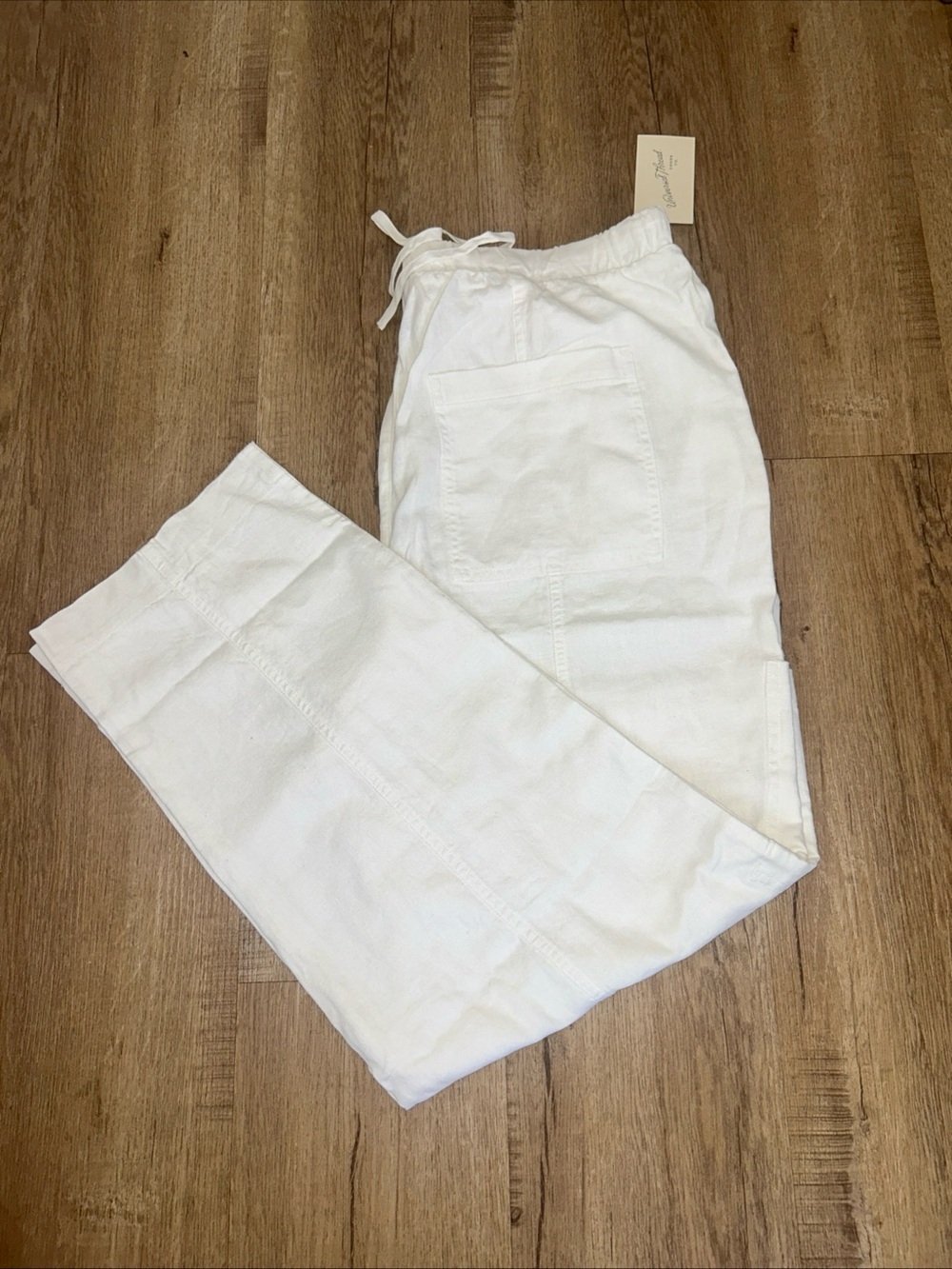 Universal Thread Cream Drawstring Waist Pants